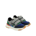 TARTINE ET CHOCOLAT SOULIERS - BASKETS - TC 18 EASY - PUR NAPPA - NYLON - GREY - BLUE - GREEN - Pom d'Api