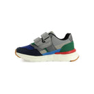 TARTINE ET CHOCOLAT SOULIERS - BASKETS - TC 18 EASY - PUR NAPPA - NYLON - GREY - BLUE - GREEN - Pom d'Api