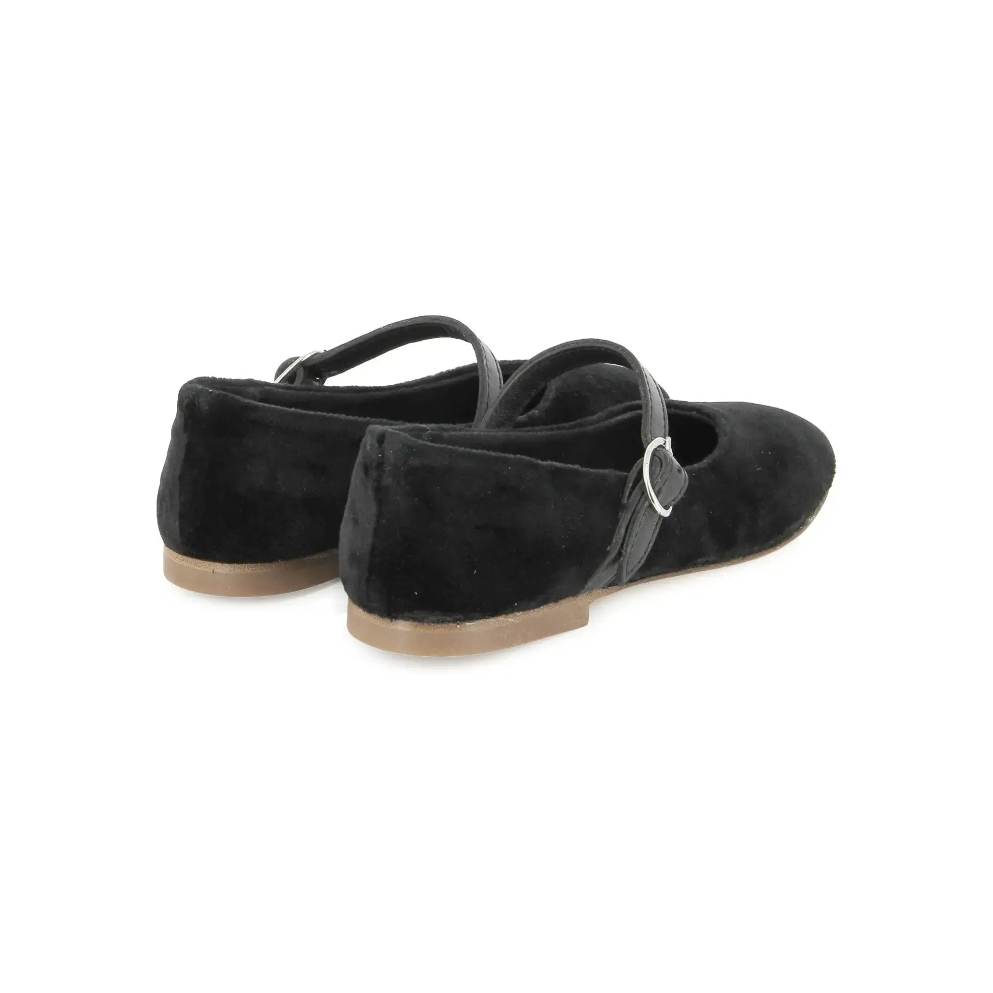 TARTINE ET CHOCOLAT SOULIERS - BALLERINES - TC FLASH PUNTA - PANNE DE VELOUR - NOIR - Pom d'Api