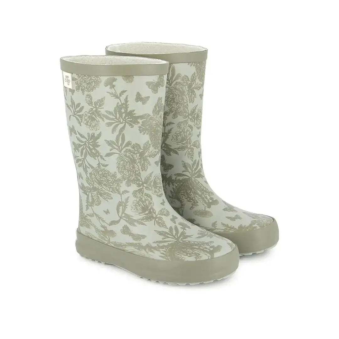 TARTINE ET CHOCOLAT SOULIERS  RAIN BOOTS - TC RAINY TJ - RUBBER - KHAKI - Pom d'Api