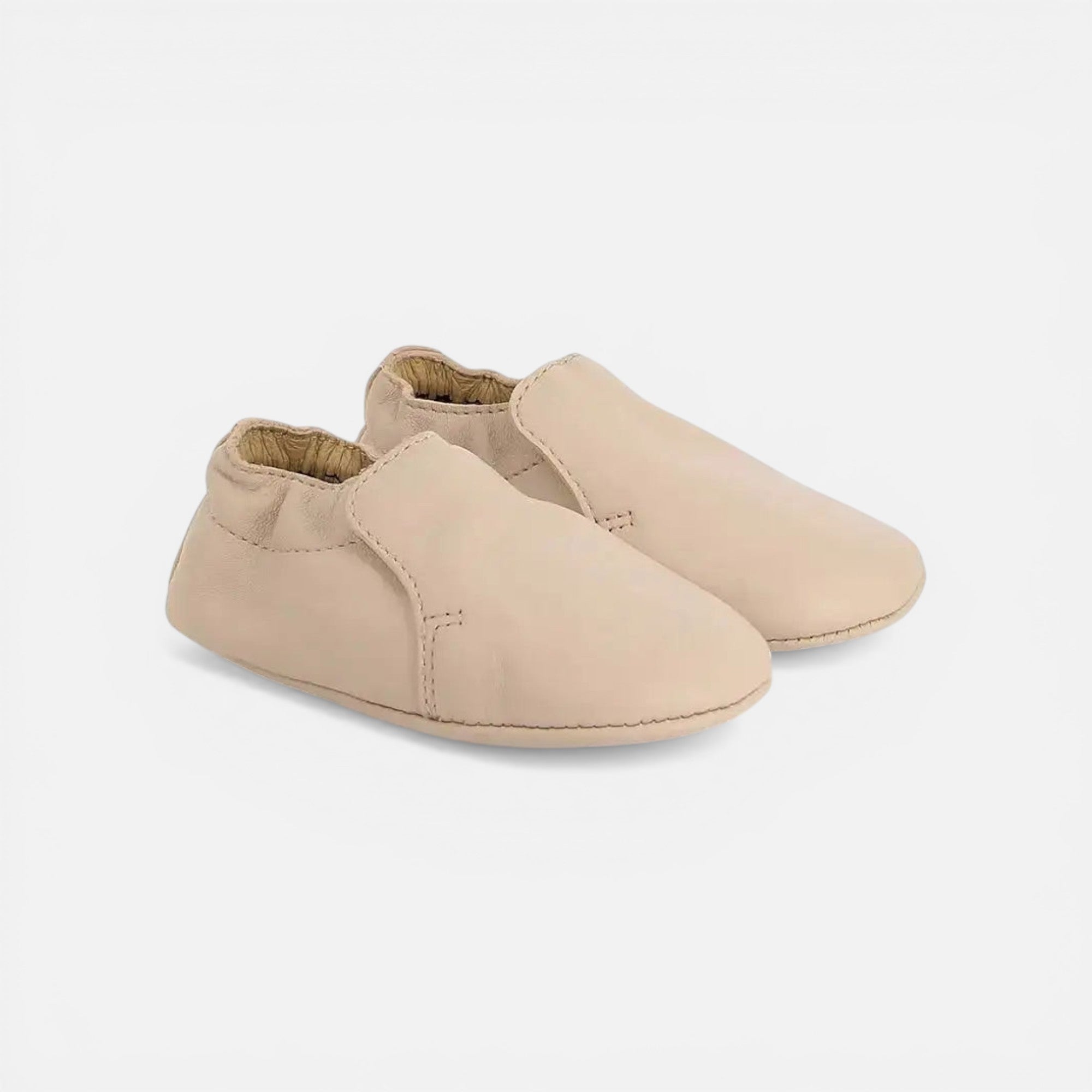 SLIPPERS aus TC SOFT - GLATTES LEDER - PUDER