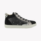 POM D'API  SNEAKERS - TOP TOUCH LACE - VELOURS - NAPPA G - ZWART - Pom d'Api