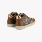 POM D'API  SNEAKERS - TOP TOUCH ZIPPY - LEER - GLITTER - BRUIN - MULTI - Pom d'Api