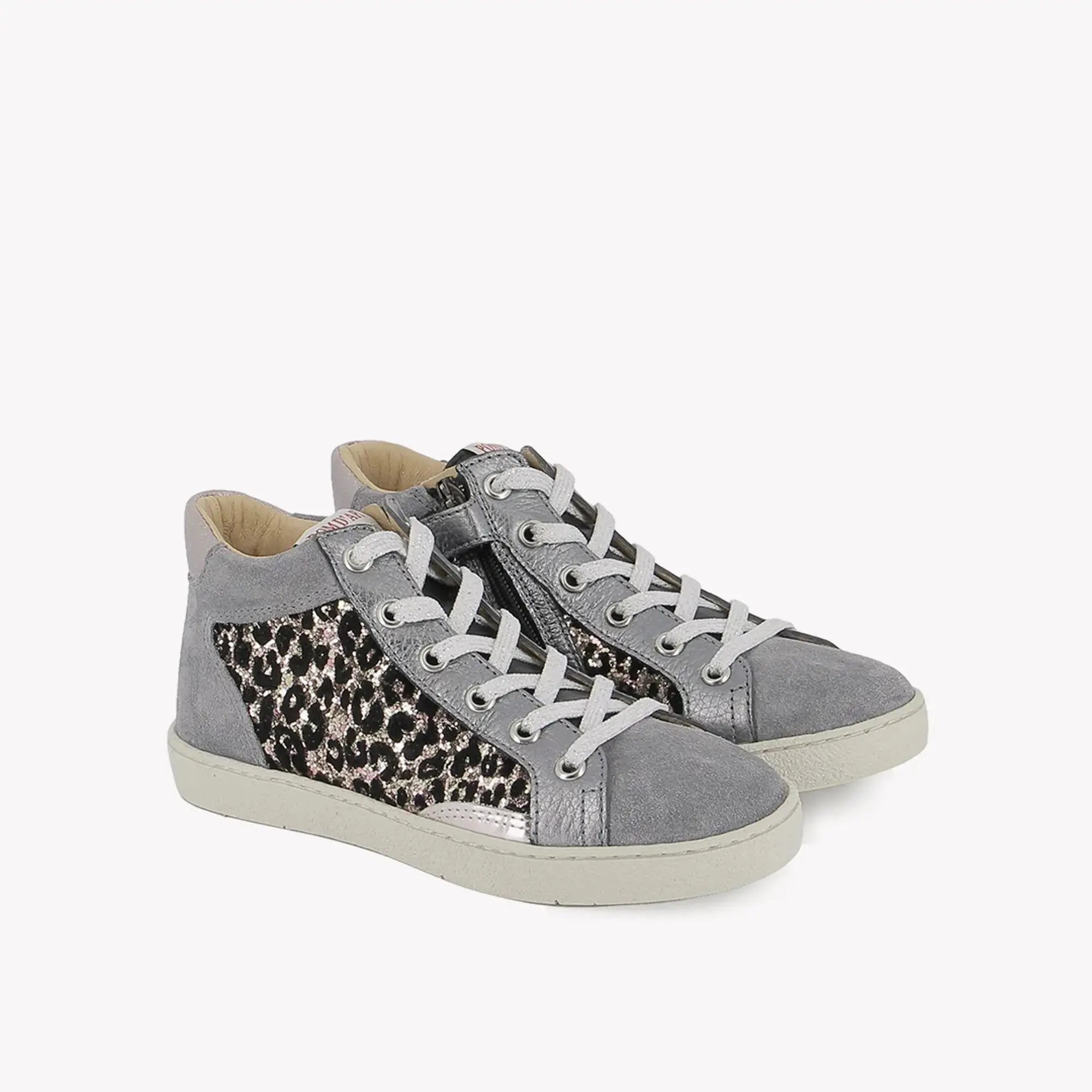 POM D'API  SNEAKERS - TOP TOUCH ZIPPY - VELVET - GLITTER - LAVANDA - MULTI - Pom d'Api