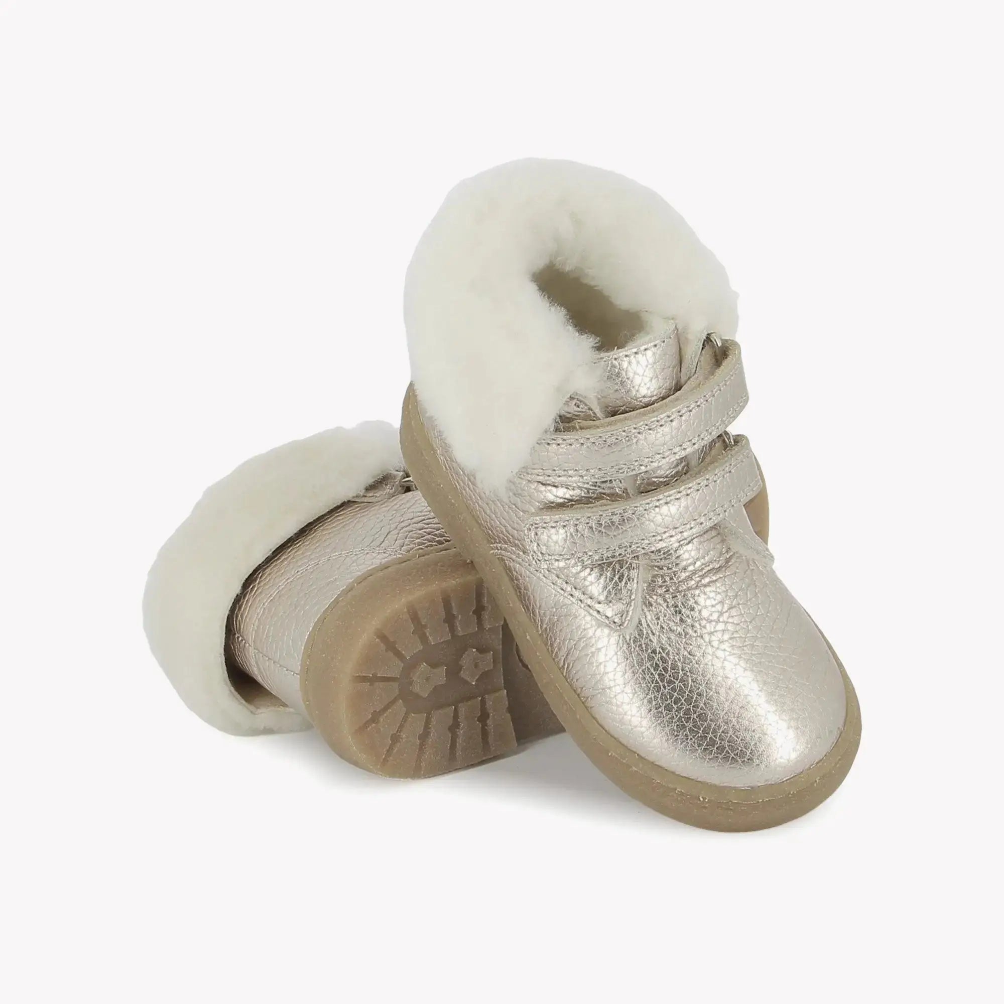 POM D'API - BOOTS & BOTTINES - TRIX EASY FUR - LAMINATO GRAINE - OR - Pom d'Api